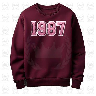 1987 Founding Crewneck Sweatshirt w/ Glitter