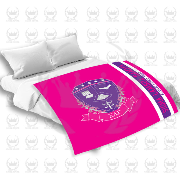 Sigma Lambda Gamma Velveteen Blanket